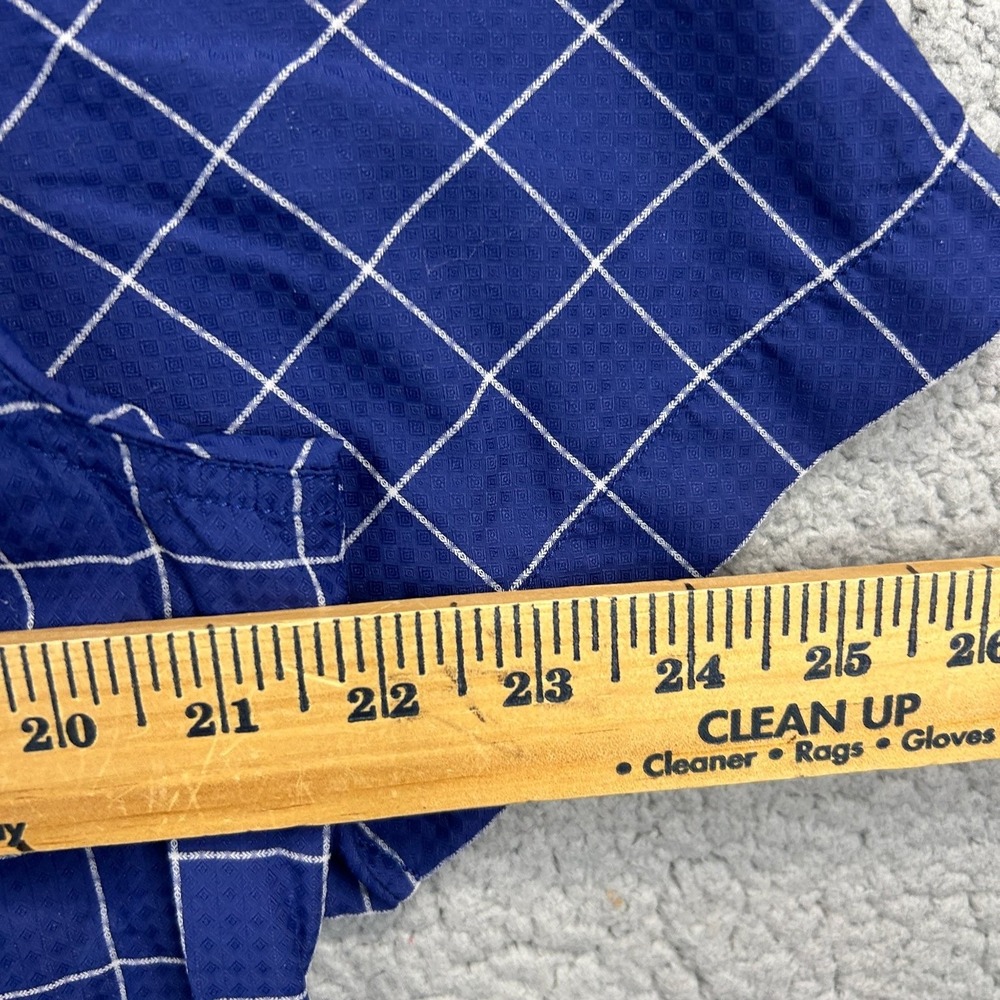 Rohan Casual Button-Down Shirt Men's Blue M Grid Short Sleeve - Picture 6 of 6